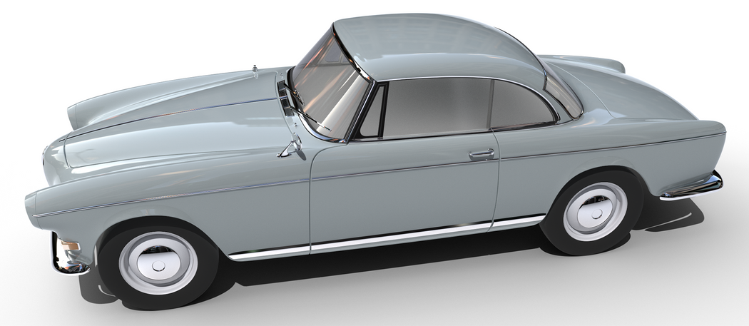 LIN-ID_BMW 503_modeled completely with NURBS in Rhino 5_rendered in Rhino 8